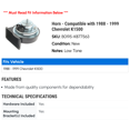 thumbnail image 2 of Horn - Compatible with 1988 - 1999 Chevy K1500 1989 1990 1991 1992 1993 1994 1995 1996 1997 1998, 2 of 2