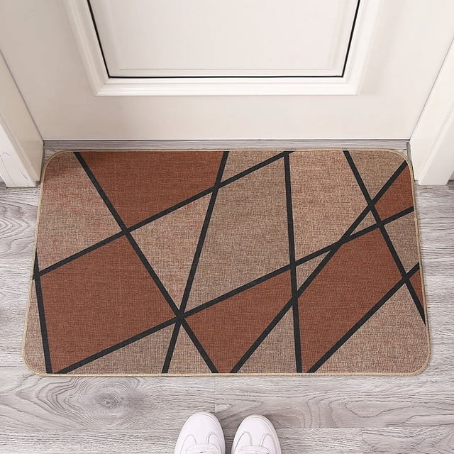 Alfombrilla absorbente de goma de lino, alfombrilla de sisal para puerta de sala de estar, alfombra para puerta de cocina, alfombrilla antideslizante para baño