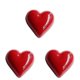 thumbnail image 1 of 30 piezas de pegatinas magnéticas de corazón en 3D encantadoras, imanes de resina para el refrigerador, pegatinas para tablero, juguetes para niños (rojo), 1 of 3