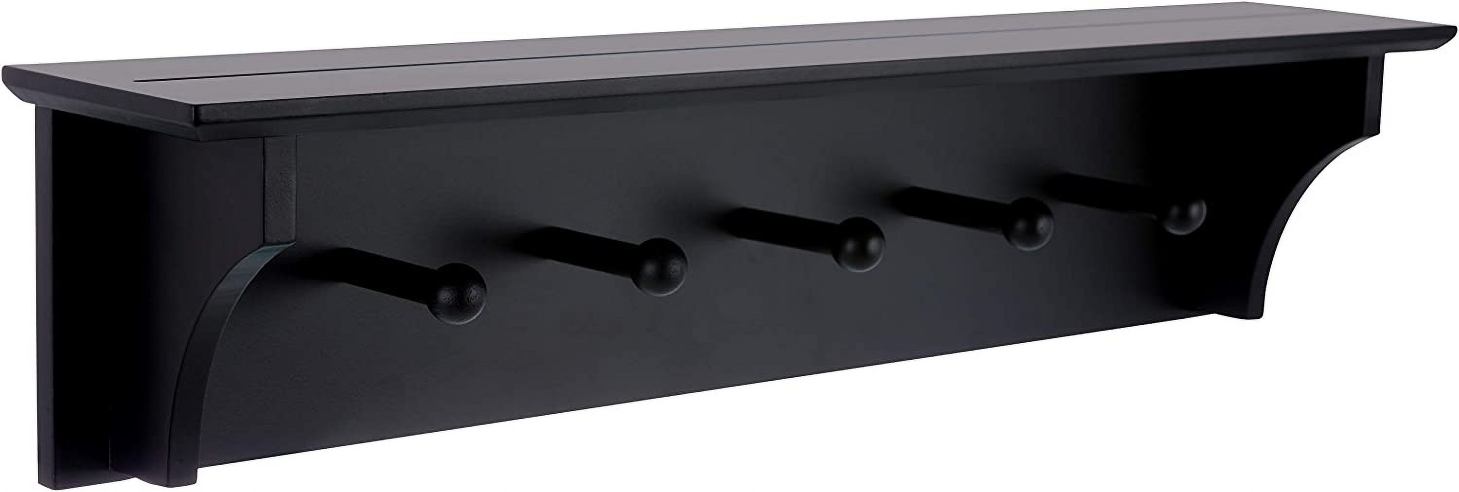 Generic Foster 24" Wall Shelf With 5 Pegs - image 4 of 7