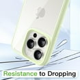 thumbnail image 4 of JETech Case for iPhone 15 Pro Max 6.7-Inch, Shockproof Phone Bumper Cover, Solid Color Matte TPU Frame, Anti-Scratch Clear Back (Green), 4 of 6