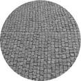 thumbnail image 1 of Ahgly Company Indoor Round Patterned Gray Dolphin Gray Area Rugs, 8' Round, 1 of 6