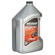 Quicksilver 20W-50 4-Stroke Full Synthetic Motorcycle Oil, 1 Gallon