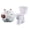 1pc, variant on Toilet base bolt caps decorative ornaments ceramic toilet bolt covers bathroom decoration cat toilet bolt covers fun cat themed gadgets floor bolt replacement parts