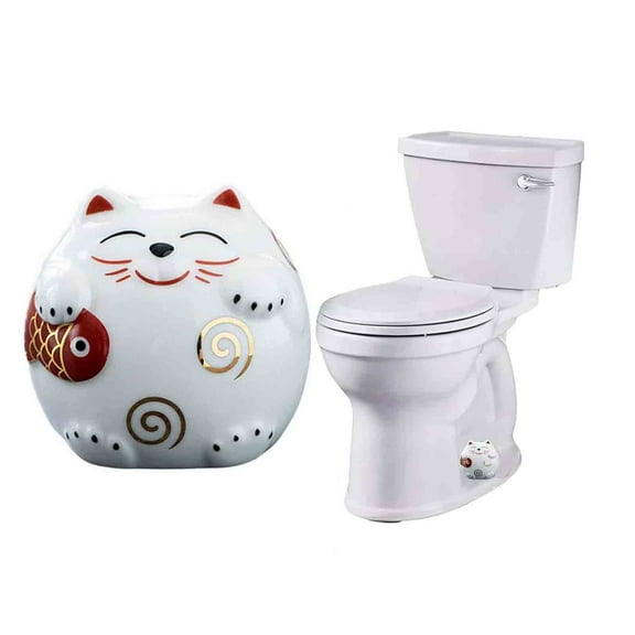 Ceramic Cats Cute Toilet Cover,Universal Caps Covers,Bolt Caps,Decorative Cover ,Supplies Installation,Toilet Covers And Tank Covers,Home Easter Decoration,Toilet Gadgets,Bathroom Decor, 1pc