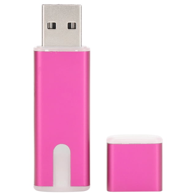 Memoria USB 2.0 portátil, unidad flash USB, mini portátil, accesorios para portátil, color rojo rosa, 128 GB