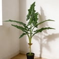 thumbnail image 6 of NWOKYZGH 1Pc Fake Plants Tall Artificial Faux Plants Indoor for Home Decor Tropical Artificial Palm Tree, Banana Leaves Tree, Monstera, Taro Leaves for office Outdoor, 6 of 6