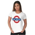thumbnail image 4 of Mind The God Metro Pun Religion Womens Fitted Plus Size Graphic Tee Brisco Brands 3X, 4 of 5