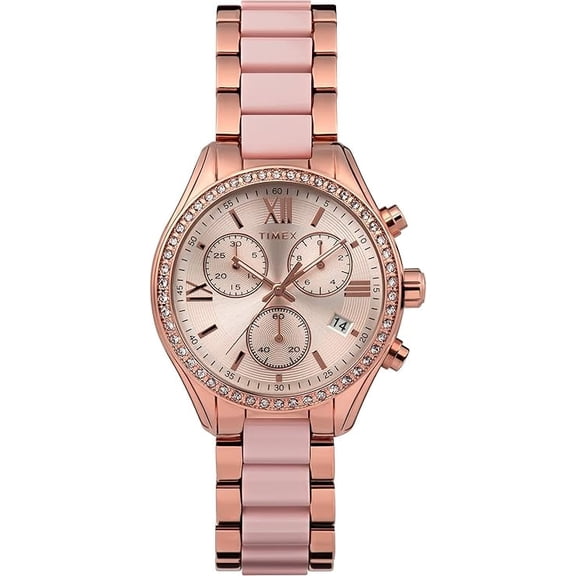 Timex Chronograph Quartz Crystal Ladies Watch