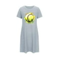 thumbnail image 4 of Miqool T Shirt Dresses for Women Summer Cute Graphic Print Dresses Casual Short Sleeve Loose Fit Lounge Shirt Dress Nightgowns, 4 of 5