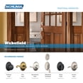thumbnail image 4 of Schlage F Series Champagne Dummy Interior Pack with Wakefield Rosette, 4 of 4