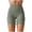Light Green, variant on Biker Shorts Women Double Brushed Solid Color Yoga Shorts High Waist Elastic Compression Three Quarter Length Pants