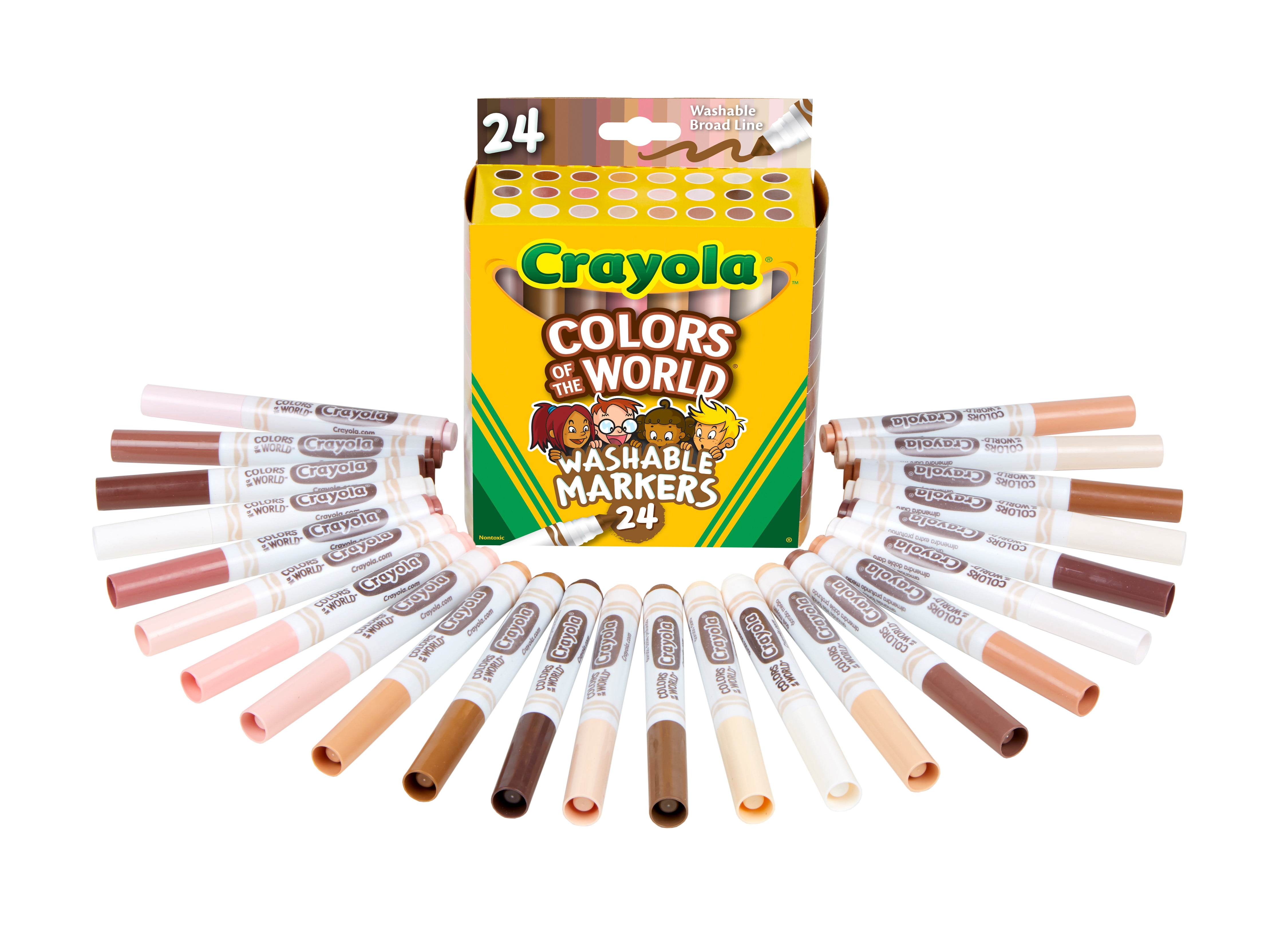 Multi-Cultural Skin Tone Classroom Coloring Supplies
