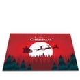 thumbnail image 2 of Large Christmas Decor Doormat for Home, Holiday Letter Print Indoor Carpet Rug, Non-Slip Kitchen Bedroom Floor Mat (60x90cm), 2 of 3