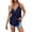 Dark Blue, variant on Women Summer Tops Women's Casual Fashion Solid Color V Neck Top Girl 12 Top Women High Neck Fluff Yeah Slide Camisoles for Pack Boys Sleepers Designer Tops for Low Cut Copper Business White S