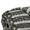 thumbnail image 5 of Black and Beige Striped Woven Handloom Throw Blanket, 5 of 5