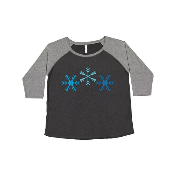 Inktastic Snowflakes Winter Christmas Gift Women's Plus Size T-Shirt