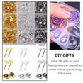 thumbnail image 5 of Gymnture 2600pcs Stainless Steel Earring Posts with Backs for Jewelry Making, 5 of 10
