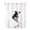 Black, variant on No Hook Shower Curtain with Snap-in Liner, Funny Cows Waterproof Fabric Bathroom Curtains, Cute Art Fun Lovely Animals on Toilets Bath Curtains & Mesh Top Window 60"x72"