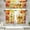 Fall 22, variant on Happy Halloween Pumpkin Kitchen Curtains Spider Window Curtains Valance and Tier Set 36 Inch, Gold Abstract Rod Pocket Short Tier Curtain for Room, Gothic Spooky Small Cafe Kitchen Decor