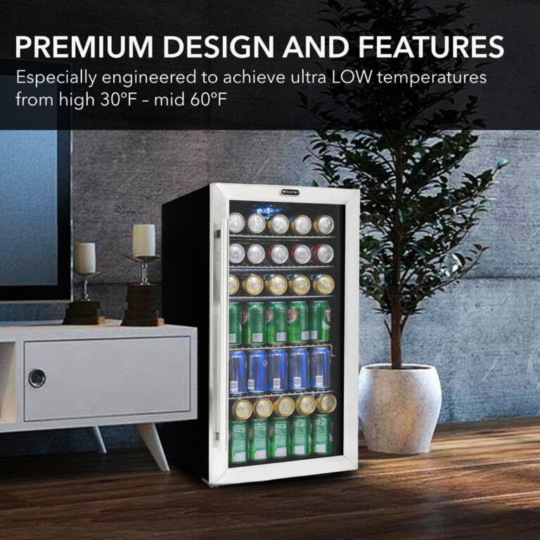 訳アリ　Whynter冷蔵庫 120缶用　BR130SB BR-130SB Bar Fridge with Glass Door | 127 Cans | Whynter