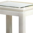 thumbnail image 5 of Furniture of America Lalia Glass Top End Table, White, 5 of 5