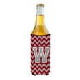 thumbnail image 2 of Carolines Treasures CJ1043-WMUK Letter W Chevron Crimson and Grey   Ultra Beverage Insulators for slim cans  Slim Can, 2 of 2