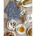 thumbnail image 4 of Navy Blue Floral Kitchen Dish Towels for Drying Dishes Set of 4, Ethnic Tribe Abstract Art Flowers Waffle Weave Microfiber Hand Tea Bathroom Towels Quick Dry & Absorbent Towel 15.7x23.6, 4 of 7