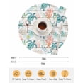 thumbnail image 6 of 13 Inch Round Placemats Set of 4, Teal Red Coastal Non Slip Heat Insulation PP Table Mats, Beach Nautical Sea Turtle Coral Starfish Vintage Washable Place Mats for Kitchen Dining Party Table Decor, 6 of 7