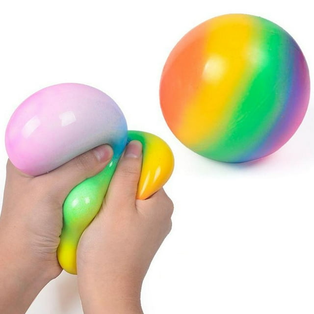 Juguetes y pasatiempos, juguetes antiestrés de rebote lento, juguetes blandos, 1 juguete de descompresión colorido con ventilación para hombres y mujeres, juguete de descompresión de 40 g, pelota anti