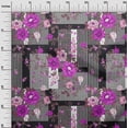 thumbnail image 3 of oneOone Polyester Spandex Fuschia Pink Fabric Asian Floral With Geometrical Texture Sewing Craft Projects Fabric Prints By Yard 56 Inch Wide, 3 of 4