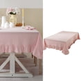 thumbnail image 2 of Farmhouses Washable Table Cover Flounces Trim Ruffled Tablecloth Multiple Sizes Home Cafe Decoration Cotton Fabric, 2 of 9