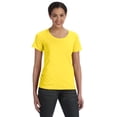 thumbnail image 2 of Anvil Ringspun Sheer Featherweight T-Shirt (391A) Lemon Zest, M, 2 of 2
