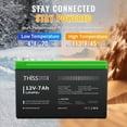 thumbnail image 6 of 2 Pack 12V 7Ah Lithium Iron LiFePO4 Battery Built-in BMS, Rechargeable Lithium Iron Phosphate Battery, Maintenance Home and Solar Energy Storage, Backup Power,Camping, 6 of 9