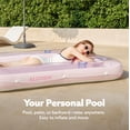 thumbnail image 3 of Tumbona hinchable de bronceado para piscina Float Sloosh, 70 x 46 cm, L, rosa cian, 3 of 7