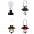 thumbnail image 3 of Shengyu Solar Hanging Metal Solar Pendant Edison Bulb Design, Easy Hanging, Openwork For Gardens, Courtyards, Patios, Trees Golden, 3 of 6