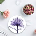 thumbnail image 4 of FMSHPON Lavender Love the Life You Live Set of 4 Round Coaster for Drinks, Absorbent Ceramic Stone Coasters Cup Mat with Cork Base for Home Kitchen Room Coffee Table Bar Decor, 4 of 6