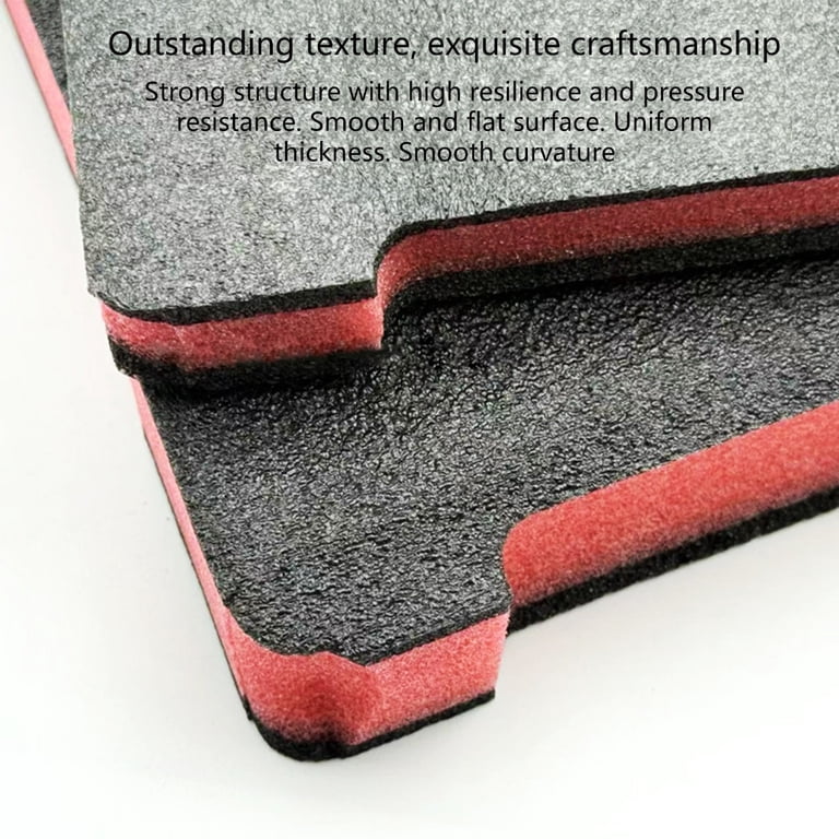 MOMOJIA Pack of 2 305x205mm EPE Foam Toolbox Insert Liners 5cm/2.5