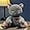 Gris, variante sur Cat Poupée en Peluche Chat, Poupée en Peluche Chat Anime Douce, Jouets en Peluche Horror, Convient aux Garçons et Filles (25cm/9.8 Po)