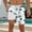 Light Blue(New), variant on PNTUTB Hawaiian Men's Summer Fashion Printed Elastic Drawstring Double Layer Beach Shorts with Pockets