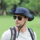thumbnail image 5 of Sombrero de ala grande para el sol, sombrero de pesca para sol de verano para hombre, sombrero fresco informal transpirable para exteriores, sombrero de pescador a la moda para hombre., 5 of 6