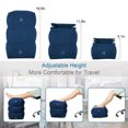 thumbnail image 4 of Almohada para Reposapiernas Niños/adultos 3 Capas Viajes en Avión Tren Coche U Oficina, 4 of 9