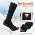 thumbnail image 3 of Rechargeable Electric Socks Unisex Battery Powered Heat Insulated Socks Kit for Hunting Skiing and Cold Feet 8.3" - 12.5", 3 of 5