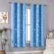 thumbnail image 1 of Cortinas, juego de paneles de cortina de 130 cm x 135 cm, elegantes cortinas superpuestas para dormitorio, 1 of 7
