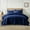 Navy Blue, variant on Ameha 2 Piece Quilt Set Chevron Lightweight Ultrasoft Microfiber Kids Adult Bedding Navy Blue Color Twin