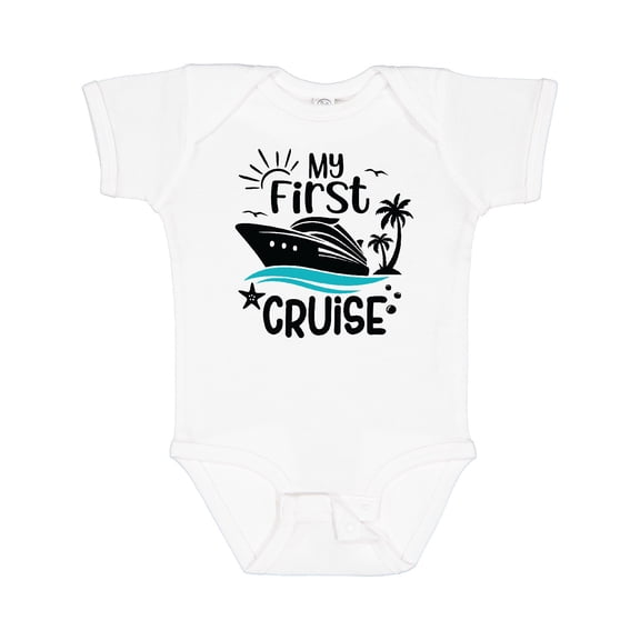 Inktastic My First Cruise Boys or Girls Baby Bodysuit