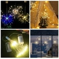thumbnail image 2 of 4 Pack Firework Lights Led Copper Wire Starburst String Lights 8 Modes Battery Operated Fairy Lights with Remote,Wedding Decorative Hanging Lights for Party Patio Garden Decoration (White), 2 of 7