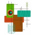 thumbnail image 3 of Newton, Tonya 15x18 Black Modern Framed Museum Art Print Titled - Modop in Green, 3 of 5