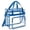 Blue, variant on Clear Bag for Stadium Events 12x12x5 Transparent Tote with Zipper Crossbody Shoulder Bag Large Clear Purse for Concert Festival Travel Beach Women,Pink