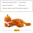 thumbnail image 5 of P Cat Stuffed Animal White Cat Realistic Toy Super Soft Kitten Cuddly Pet Fluffy Soothing Hugging Sleeping Birthday Christmas Children's Day Gift for Kid 14.96", 5 of 9